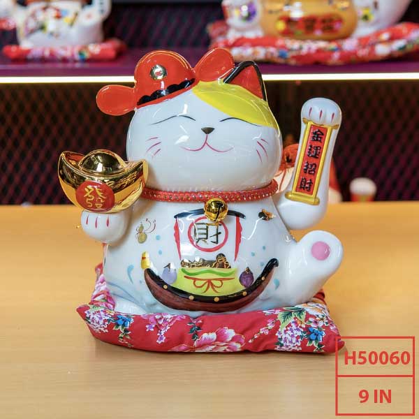 Mèo Thần Tài Thuận Buồm Xuôi Gió 9inch