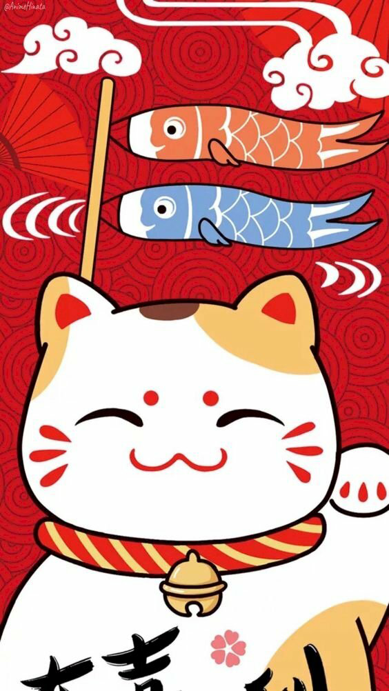 Tải hình nền Mèo Thần Tài may mắn, mang tài lộc 2023 - Mèo thần tài Manwi