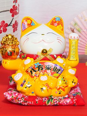 Mèo Thần Tài Kim Tiền Đại Phát Tài - Vàng